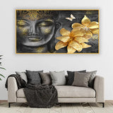 Sacred Harmony Buddha Art Canvas Painting With Frame
