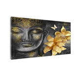 Sacred Harmony Buddha Art Canvas Painting With Frame