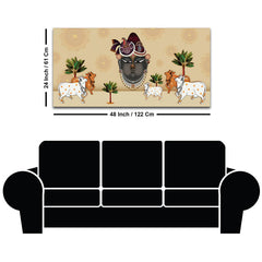 Shrinathji Mukharavind Pichwai Religious Wall Painting