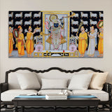 Shrinathji Temple Scene Religious Wall Painting