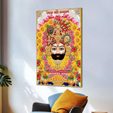 Shyam Baba Traditional Devotional Canvas Painting Pooja Room Wall Decor