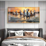 White Horse Acrylic Wall Painting – Elegant Horse Wall Décor