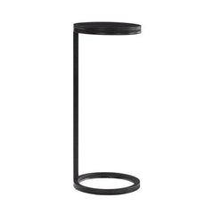 Ring Base Black Marble Designer Side Table