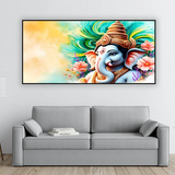 Blessings of Ganesha Canvas Art | Peace & Prosperity Wall Decor