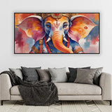Color Splash Ganesha Canvas | Modern Festival Wall Art
