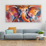 Color Splash Ganesha Canvas | Modern Festival Wall Art