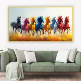 8 Running Horses Vastu canvas Painting