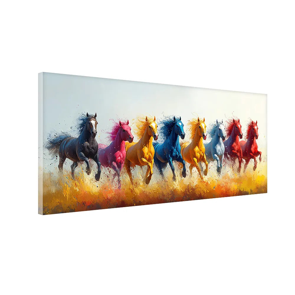 8 Running Horses Vastu canvas Painting