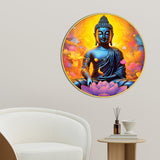 Zen Gautam Buddha Round Wall Décor Painting